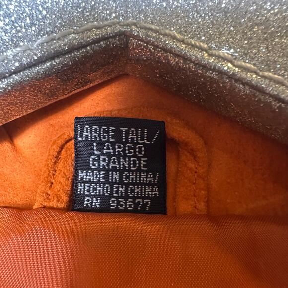 Orange Genuine Leather Vintage Jacket - Picture 6 of 7